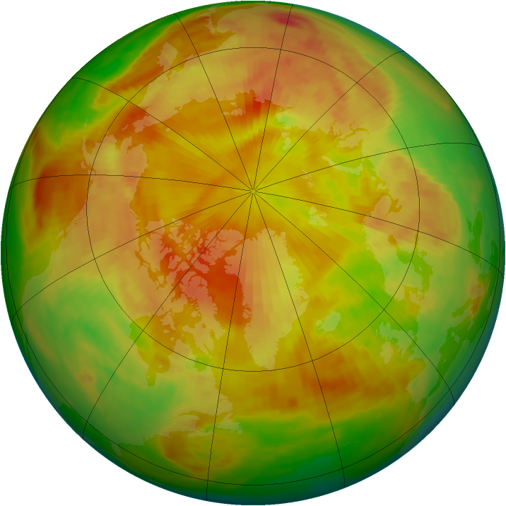 Arctic ozone map for 15 May 1982